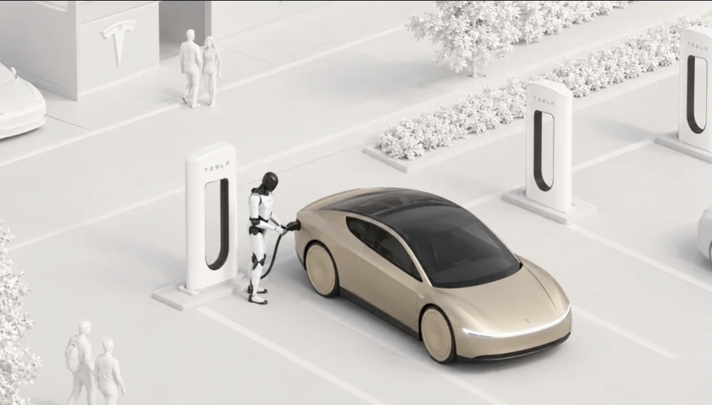 Optimus Tesla Disiapkan Colokkan Robotaksi, Pengisian Nirkabel Belum Siap