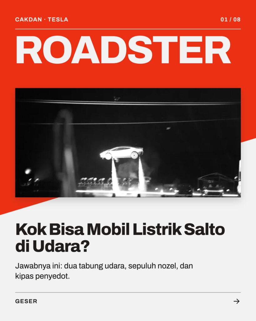 Kok Bisa Mobil Listrik Salto di Udara? Bedah Tesla Roadster